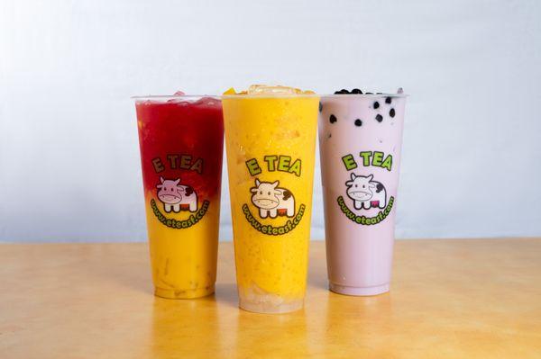 Winnie The Pooh : Mango Milk : Fresh Taro Milk