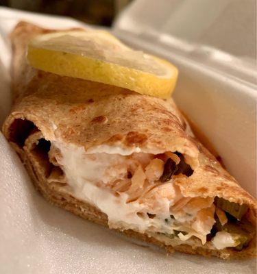 The Max Crepe with Salmon!