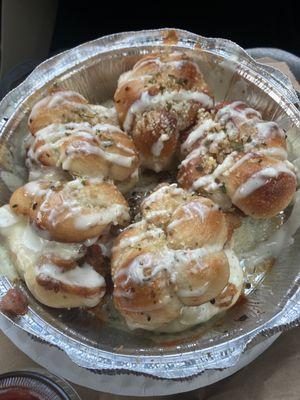 Chicken bacon ranch garlic knots