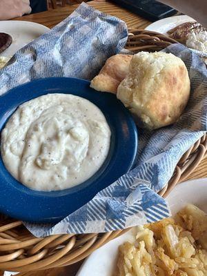 Biscuits and gravy