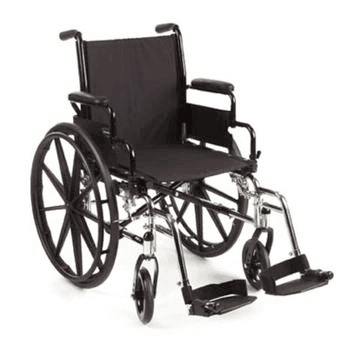 The Invacare Wheelchair is designed for those individuals requiring a chair that can support up to 400 pounds