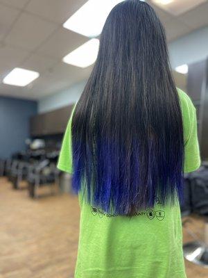 Blue ombré