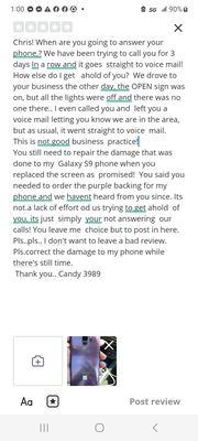 Please read this post I copied and pasted for this review.