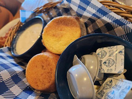 Cornbread and Biscuits