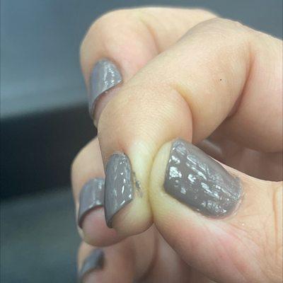 Very bad manicure!