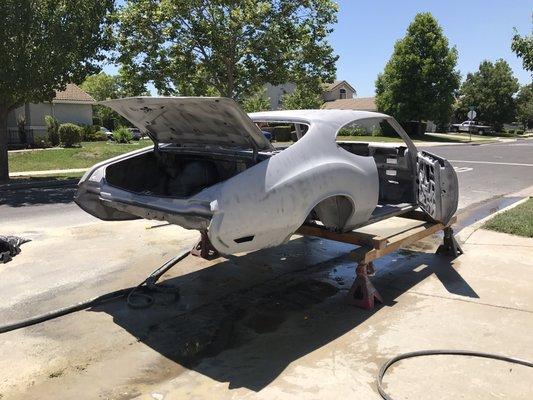 Completely stripped 72 Oldsmobile