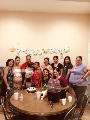 Celebrating Miguel and Maritza's first Boys Baby Shower !