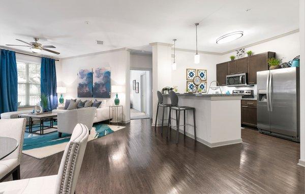 Luxurious open floorplans at 95 Twenty in Austin, Tx