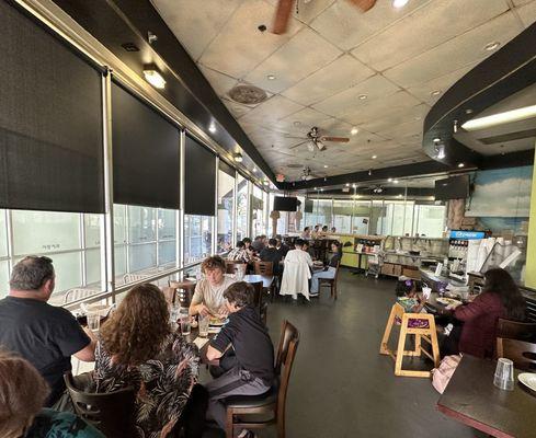 Inside seating of Restaurant.