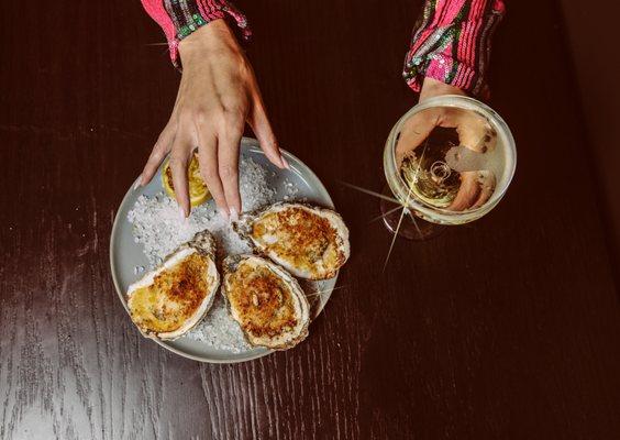 Fire Roasted Oysters