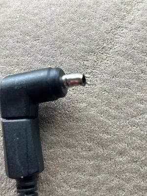 Bent and broken plug