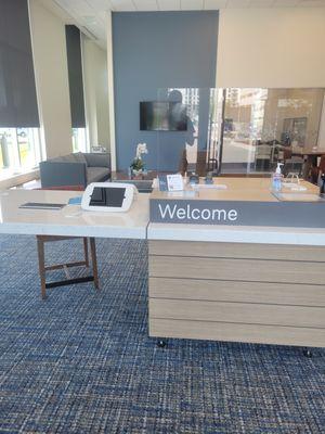 Welcome desk