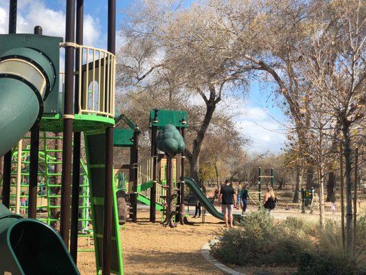 Nature and playground area