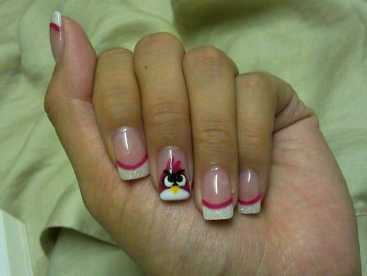 Angry birds!! Nails by Mimi