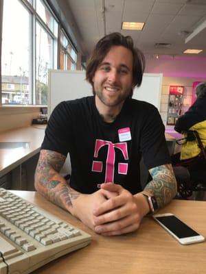 Anthony knows all there is to know about Apple products! He was called in especially to help me by Ron the store manager.