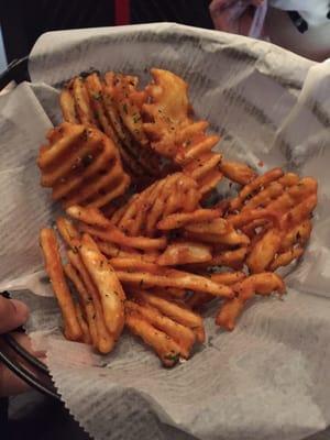 Waffle fries were SO GOOD. 10x's better than Chick-Fil-A!