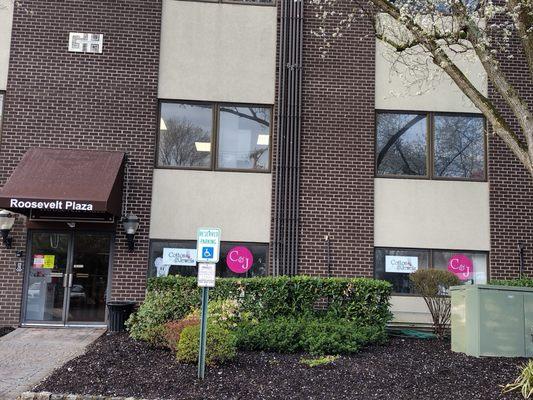 side entrance to the Roosevelt Plaza building