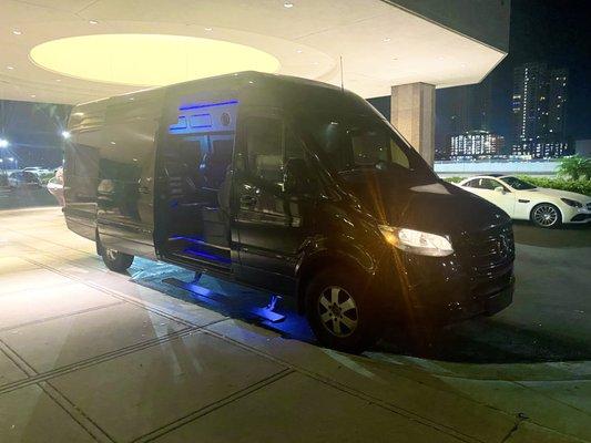 Luxury Customized Sprinter Van for Night Going Out