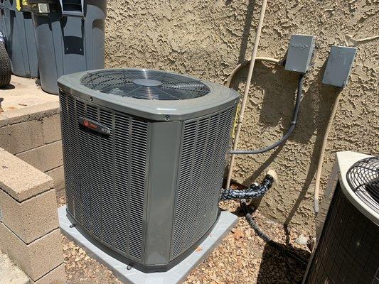 5 ton trane system installed for a property in Rancho Cucamonga