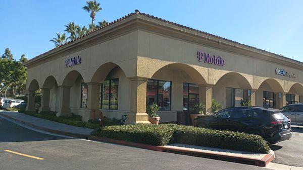 Front of T Mobile at Alton and Culver in Irvine.