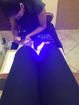 Gel pedicure