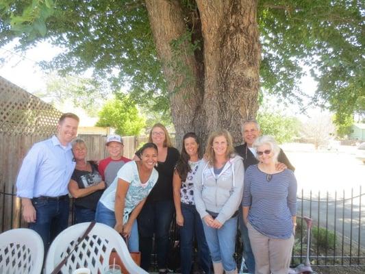 Some of the team grabbing lunch for Ted's birthday!