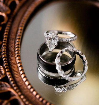 Custom engagement rings made by D'Errico Jewelry.