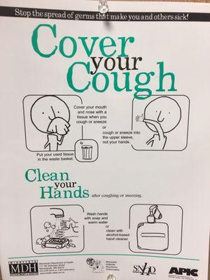 Sneeze/cough into your upper sleeve instead of your arm.