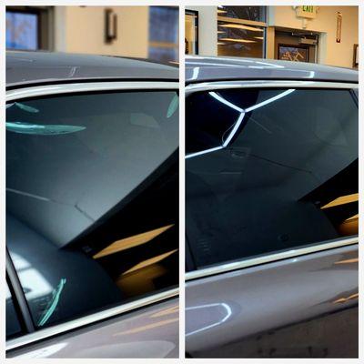 Old Window Tint Removal & Replacing with 5%