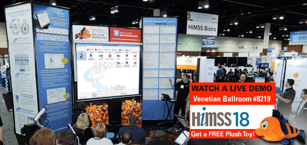 PilotFish Demos at HiMSS18, Booth 8219 in Las Vegas - Watch a Demo, Get a FREE Plush Fish!