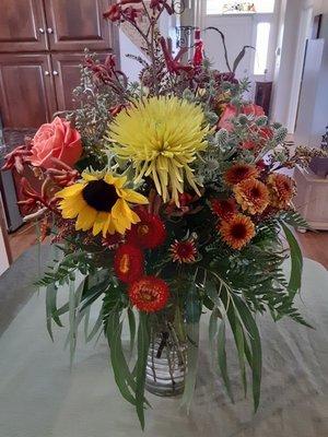 Fall birthday bouquet