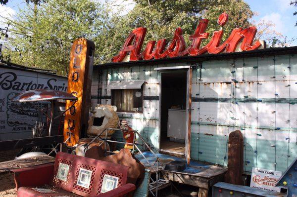 Some pieces in the backyard of Roadhouse Relics