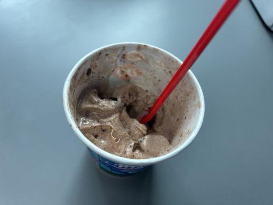 Small Brownie Batter Blizzard Treat