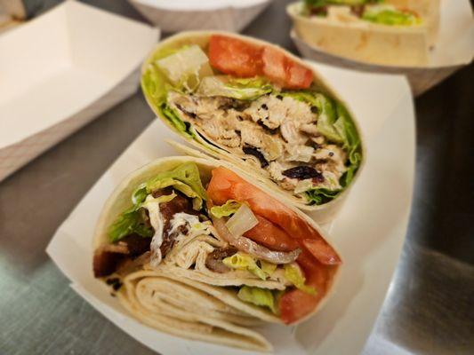 We have Cold & Hot Wraps. Fresh and made to order!!