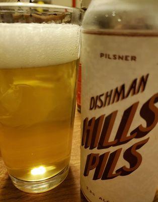 Dishman Hills Pils, a great pilsner!