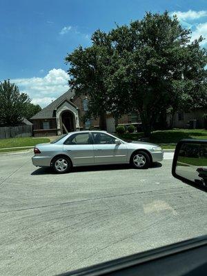 A CLC roofing employee uninvited waiting at my house for upwards of 15 minutes