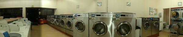 Hope this works but this is panorama view of 1/2 of the laundromat.  This is the washer half.