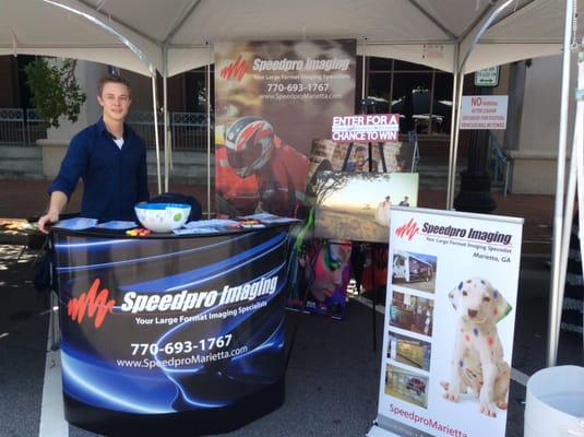 We were set up and ready for the Juneteenth Festival on the Square in 2013.