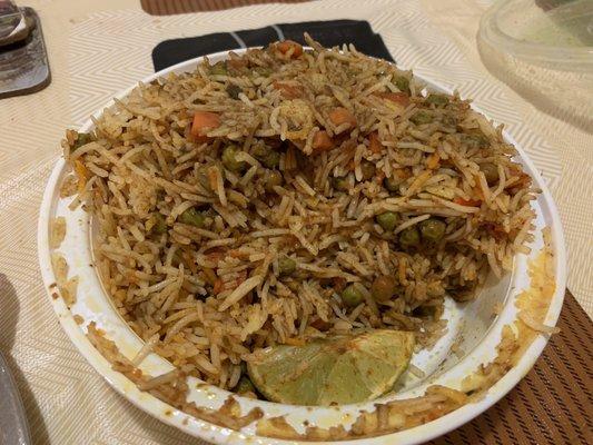 Uluvcharu veg biryani