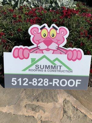 Die cut corrugated plastic yard sign