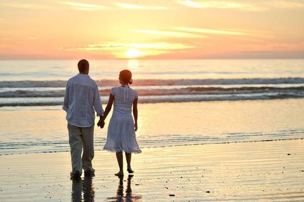 Walking off into the sunset at South Beach Coronado