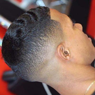 Mid bald fade