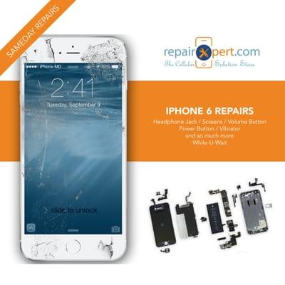 iPhone cracked screen replacement or no power, water damage , charging port and much more, done while-u-wait