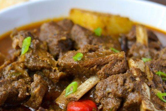 mouthwatering Curry Goat