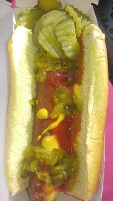 Spicy hotdog...