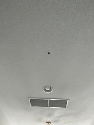 Hole in ceiling for 12 months where Rob was to install the WiFi extender I paid him for but now won't return my money nor reply to me