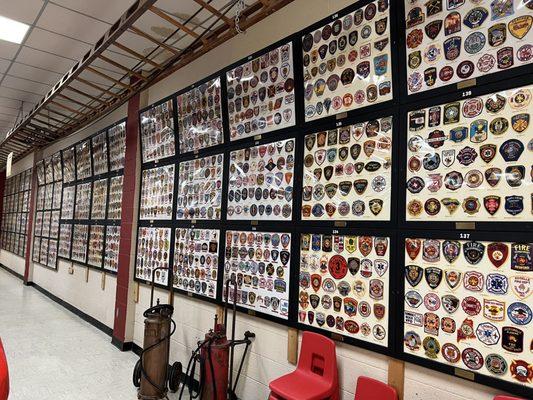 Largest fire patch collection on display for the public. This is only a small portion.