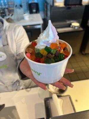 Frozen Yogurt with Toppings