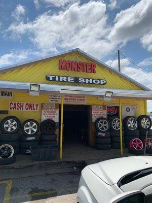 Front of store facing Main St