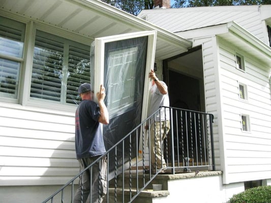 Entry door install continued...